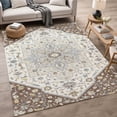thumbnail image 1 of Addison Rugs Chantille Indoor/Outdoor Traditional Chocolate Machine Washable Rectangle Rug, 9' x 12', 1 of 8