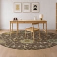 thumbnail image 1 of Addison Rugs Chantille Indoor/Outdoor Traditional Chocolate Machine Washable Round Rug, 8' x 8', 1 of 7