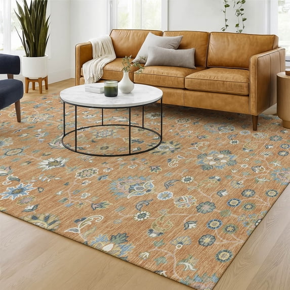 Addison Rugs Chantille Indoor/Outdoor Traditional Copper Machine Washable Rectangle Rug, 10' x 14'