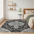 thumbnail image 1 of Addison Rugs Chantille Indoor/Outdoor Traditional Damask Black Machine Washable Rectangle Rug, 10' x 14', 1 of 8