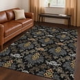 thumbnail image 1 of Addison Rugs Chantille Indoor/Outdoor Traditional Damask Black Machine Washable Rectangle Rug, 10' x 14', 1 of 8