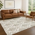 thumbnail image 1 of Addison Rugs Chantille Indoor/Outdoor Traditional Damask Ivory Machine Washable Rectangle Rug, 8' x 10', 1 of 8