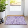 thumbnail image 1 of Addison Rugs Chantille Indoor/Outdoor Traditional Damask Lavender Washable Rectangle Rug, 1'8" x 2'6", 1 of 6