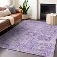 thumbnail image 1 of Addison Rugs Chantille Indoor/Outdoor Traditional Damask Lavender Washable Rectangle Rug, 10' x 14', 1 of 6