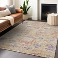 thumbnail image 1 of Addison Rugs Chantille Indoor/Outdoor Traditional Damask Orange Washable Rectangle Rug, 3' x 5', 1 of 6