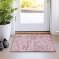 thumbnail image 1 of Addison Rugs Chantille Indoor/Outdoor Traditional Damask Pink Washable Rectangle Rug, 1'8" x 2'6", 1 of 6