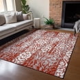 thumbnail image 1 of Addison Rugs Chantille Indoor/Outdoor Traditional Damask Red Machine Washable Rectangle Rug, 5' x 7'6", 1 of 8
