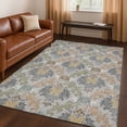 thumbnail image 1 of Addison Rugs Chantille Indoor/Outdoor Traditional Damask Silver Machine Washable Rectangle Rug, 9' x 12', 1 of 8
