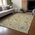 thumbnail image 1 of Addison Rugs Chantille Indoor/Outdoor Traditional Floral Gold Machine Washable Rectangle Rug, 3' x 5', 1 of 8