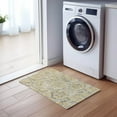 thumbnail image 1 of Addison Rugs Chantille Indoor/Outdoor Traditional Floral Gold Washable Rectangle Rug, 1'8" x 2'6", 1 of 6