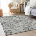 thumbnail image 1 of Addison Rugs Chantille Indoor/Outdoor Traditional Floral Gray Washable Rectangle Rug, 8' x 10', 1 of 6