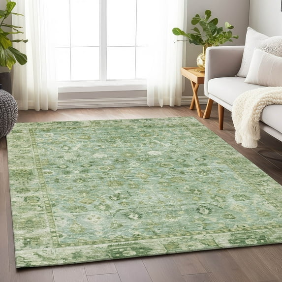 Addison Rugs Chantille Indoor/Outdoor Traditional Global Aloe Machine Washable Rectangle Rug, 10' x 14'