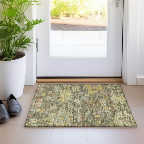 Addison Rugs Chantille Indoor/Outdoor Traditional Global Aloe Washable Rectangle Rug, 1'8" x 2'6"