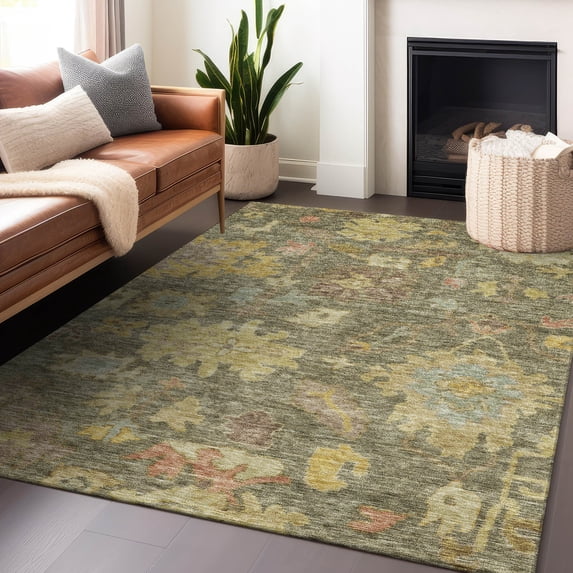 Addison Rugs Chantille Indoor/Outdoor Traditional Global Aloe Washable Rectangle Rug, 2'6" x 3'10"