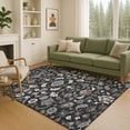 thumbnail image 1 of Addison Rugs Chantille Indoor/Outdoor Traditional Global Black Machine Washable Rectangle Rug, 10' x 14', 1 of 8
