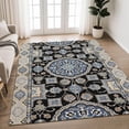 thumbnail image 1 of Addison Rugs Chantille Indoor/Outdoor Traditional Global Black Machine Washable Rectangle Rug, 10' x 14', 1 of 8