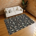 thumbnail image 1 of Addison Rugs Chantille Indoor/Outdoor Traditional Global Black Machine Washable Rectangle Rug, 5' x 7'6", 1 of 8