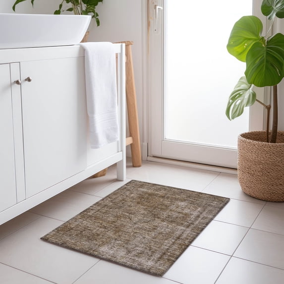 Addison Rugs Chantille Indoor/Outdoor Traditional Global Brown Washable Rectangle Rug, 1'8" x 2'6"