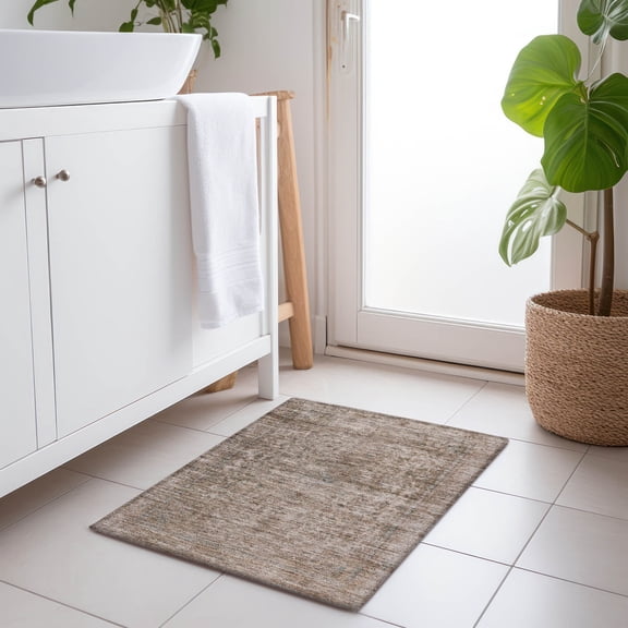 Addison Rugs Chantille Indoor/Outdoor Traditional Global Brown Washable Rectangle Rug, 1'8" x 2'6"