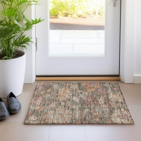 Addison Rugs Chantille Indoor/Outdoor Traditional Global Brown Washable Rectangle Rug, 1'8" x 2'6"