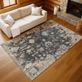 thumbnail image 1 of Addison Rugs Chantille Indoor/Outdoor Traditional Global Charcoal Machine Washable Rectangle Rug, 3' x 5', 1 of 8