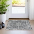 thumbnail image 1 of Addison Rugs Chantille Indoor/Outdoor Traditional Global Charcoal Washable Rectangle Rug, 1'8" x 2'6", 1 of 6