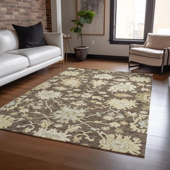 Addison Rugs Chantille Indoor/Outdoor Traditional Global Chocolate Washable Rectangle Rug, 2'6" x 3'10"