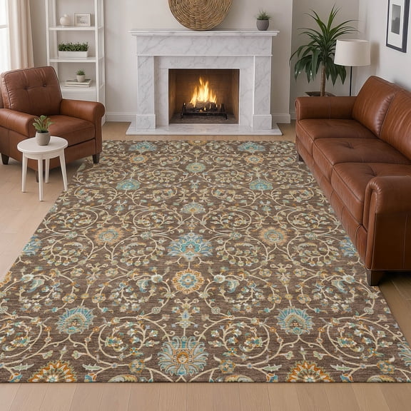 Addison Rugs Chantille Indoor/Outdoor Traditional Global Coffee Machine Washable Rectangle Rug, 10' x 14'
