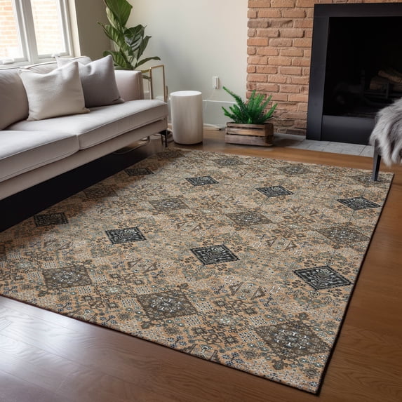Addison Rugs Chantille Indoor/Outdoor Traditional Global Copper Machine Washable Rectangle Rug, 3' x 5'