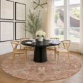 thumbnail image 1 of Addison Rugs Chantille Indoor/Outdoor Traditional Global Coral Machine Washable Round Rug, 8' x 8', 1 of 8
