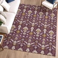 thumbnail image 1 of Addison Rugs Chantille Indoor/Outdoor Traditional Global Eggplant Machine Washable Rectangle Rug, 9' x 12', 1 of 8