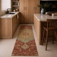 thumbnail image 1 of Addison Rugs Chantille Indoor/Outdoor Traditional Global Garnet Machine Washable Runner Rug, 2'3" x 7'6", 1 of 8