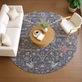 thumbnail image 1 of Addison Rugs Chantille Indoor/Outdoor Traditional Global Gray Machine Washable Round Rug, 8' x 8', 1 of 8
