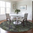 thumbnail image 1 of Addison Rugs Chantille Indoor/Outdoor Traditional Global Green Washable Round Rug, 8' x 8', 1 of 6
