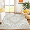 thumbnail image 1 of Addison Rugs Chantille Indoor/Outdoor Traditional Global Ivory Machine Washable Rectangle Rug, 5' x 7'6", 1 of 8