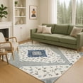 thumbnail image 1 of Addison Rugs Chantille Indoor/Outdoor Traditional Global Ivory Machine Washable Rectangle Rug, 5' x 7'6", 1 of 8
