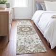 thumbnail image 1 of Addison Rugs Chantille Indoor/Outdoor Traditional Global Ivory Machine Washable Runner Rug, 2'3" x 7'6", 1 of 8