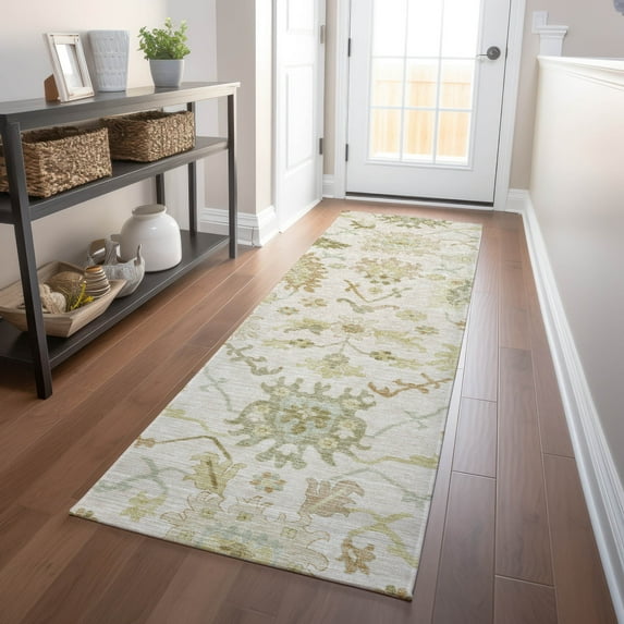 Addison Rugs Chantille Indoor/Outdoor Traditional Global Ivory Washable Runner Rug, 2'3" x 7'6"