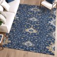 thumbnail image 1 of Addison Rugs Chantille Indoor/Outdoor Traditional Global Navy Machine Washable Rectangle Rug, 9' x 12', 1 of 8