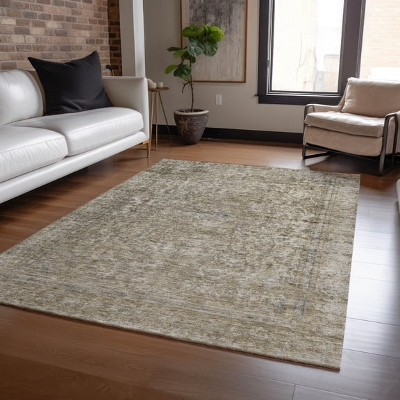 Addison Rugs Chantille Indoor/Outdoor Traditional Global Pewter Washable Rectangle Rug, 8' x 10'