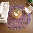 thumbnail image 1 of Addison Rugs Chantille Indoor/Outdoor Traditional Global Pink Machine Washable Round Rug, 8' x 8', 1 of 8
