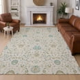 thumbnail image 1 of Addison Rugs Chantille Indoor/Outdoor Traditional Global Silver Machine Washable Rectangle Rug, 5' x 7'6", 1 of 8