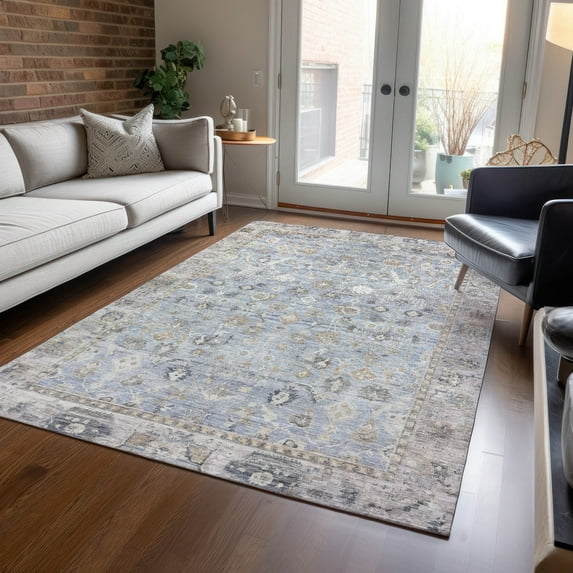 Addison Rugs Chantille Indoor/Outdoor Traditional Global Sky Machine Washable Rectangle Rug, 5' x 7'6"
