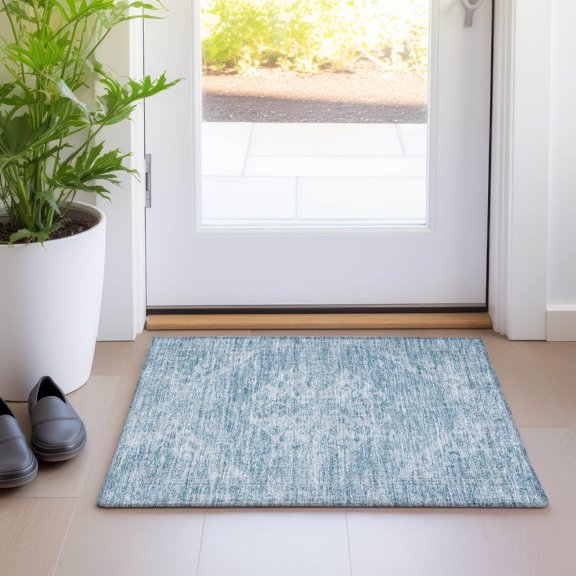 Addison Rugs Chantille Indoor/Outdoor Traditional Global Sky Washable Rectangle Rug, 1'8" x 2'6"