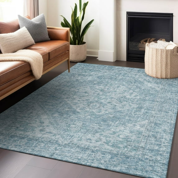 Addison Rugs Chantille Indoor/Outdoor Traditional Global Sky Washable Rectangle Rug, 2'6" x 3'10"