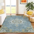 thumbnail image 1 of Addison Rugs Chantille Indoor/Outdoor Traditional Global Teal Machine Washable Rectangle Rug, 10' x 14', 1 of 8