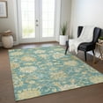 thumbnail image 1 of Addison Rugs Chantille Indoor/Outdoor Traditional Global Teal Washable Rectangle Rug, 10' x 14', 1 of 6