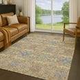 thumbnail image 1 of Addison Rugs Chantille Indoor/Outdoor Traditional Gold Machine Washable Rectangle Rug, 5' x 7'6", 1 of 8