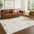 thumbnail image 1 of Addison Rugs Chantille Indoor/Outdoor Traditional Ivory Machine Washable Rectangle Rug, 3' x 5', 1 of 8