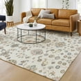 thumbnail image 1 of Addison Rugs Chantille Indoor/Outdoor Traditional Ivory Machine Washable Rectangle Rug, 3' x 5', 1 of 8